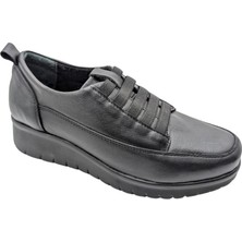 Çiğdem Kundura Terracrest Deri Kadın Günlük Ortopedik Ayakkabı Terracrest Siyah 38