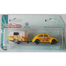 Major 1:64 Majörette Volkswagen Römorklu Model Küçük Boy Metal