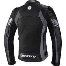 Scoyco Jk 152W Kadın 4 Mevsim Mont Deri Siyah