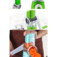 Salkım Home Tutma Kollu Çevirmeli Pratik Kesme ve Rendeleme Drum Grater Pratik Rulo Rende