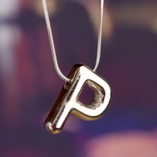 İdol Avm Kadın Erkek Harfli Kolye Çelik Takı Aksesuar