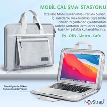 Novstrap Apple Macbook Pro 13 Inç A1706-A1708-A1989-A2159 ile Uyumlu Oxford Kumaş Çanta Kılıf Sleeve