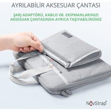 Novstrap Apple Macbook Air M2 M3 13.6 Inç A2681 A3113 ile Uyumlu Oxford Kumaş Çanta Kılıf Sleeve