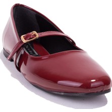 Dagoster DZA07-115052BB Bordo Günlük Babet Kadın Ayakkabı