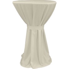Berlın Bıstro Masa Örtüsü 60 cm Çap - Ekru
