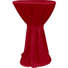 Berlın Bıstro Masa Örtüsü 60 cm Çap - Kırmızı