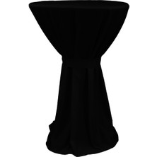 Berlın Bıstro Masa Örtüsü 60 cm Çap - Siyah