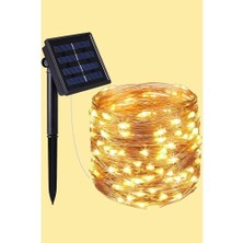 Cngzhn Güneş Enerjili 200 LED Dış Mekan Aydınlatma Şeridi