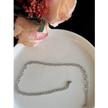 Sevgili Takı Paperclip Kabartma Çocuk Çelik Zincir Kolye | Ataş Serisi