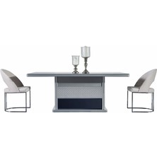 Cadde Yıldız Tiana Yemek Masası Takımı - Silver