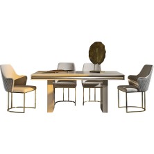 Cadde Yıldız Ipek Yemek Masası Takımı