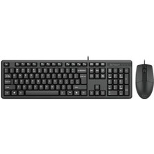 A4 Tech KK-3330 Q Klavye Mouse Set mm Siyah