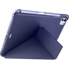 Apple iPad Pro 13 Inç M4 2024 Için Kılıf Pen Üçgen Kalem Bölmeli Case A2925 A2926 A3007