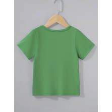 Erkek Çocuk Traktör Baskılı T-Shirt