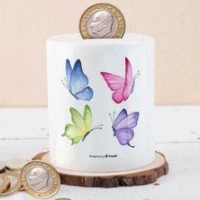 Renkli Uçuşan Kelebekler Para Birikim KUMBARASI-214807