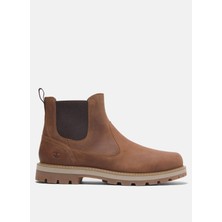 Timberland Deri Kızıl Kahve Erkek Bot Brıtton Road Mıd Chelsea Boot