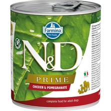 N&d Prime Tavuk ve Narlı Yetişkin Konserve Köpek Maması 285 gr