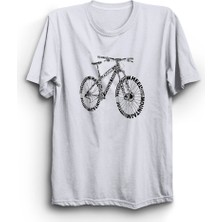 The Fame Bike With Letters, Bisiklet, Bicycle %100 Pamuk Tişört