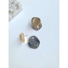 Vola Collection Vip Çift Renkli  Kadın Küpe