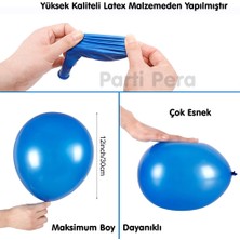 Parti Pera Metalik Gümüş Siyah Beyaz Pastel Balon Zincir Seti Doğum Günü Balon Seti