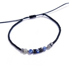 Funny Takı Sodalit Labradorit Hematit Doğaltaşlı Miyuki Delica (Büyükboy Boncuklu) Unisex Bileklik