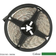 ATEK LED Şerit LED 5 Metre Yeşil 50*50 LED 12 Volt Adaptör Girişli