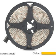 ATEK LED Şerit LED 5 Metre Amber(TURUNCU) 12 Volt Adaptör Girişli