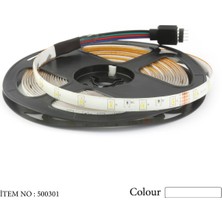 ATEK LED 5 Metre Beyaz Şerit LED Seti - 12v Adaptör Girişli