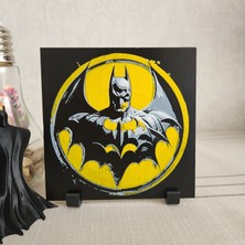 Altındal Home Batman Kabartmalı 3D Renkli Tablo + Stand  Dekor Dekorasyon