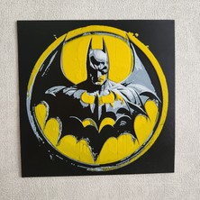 Altındal Home Batman Kabartmalı 3D Renkli Tablo + Stand  Dekor Dekorasyon