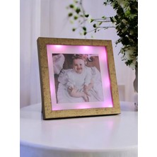 Işıklı Resim Çerçevesi-Fotoğraf Çerçevesi-Bebek Odası Çerçevesi-Çocuk Odası Çerçeve -Hediyelik Eşya - Hediye - Sevgililer Günü Hediyesi - Ev Aksesuarı - Ev Dekor Ürünleri
