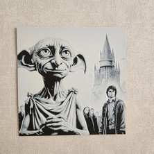 Altındal Home Dobby ve Hogwarts: Harry Potter Kabartmalı 3D Renkli Tablo + Stand  Dekor Dekorasyon