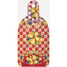 Woodhub Capri Kırmızı Melamin Sunum Tahtası 34 cm