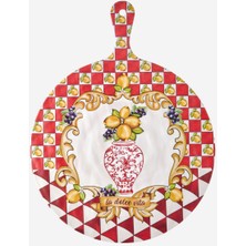 Woodhub Capri Kırmızı Melamin Sunum Tahtası 41 cm