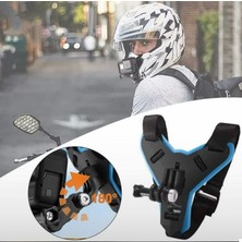 Motoanl Motosiklet Kask Çene Aksiyon Kamera ve Telefon Tutucu Motor Kask Standı Kask Çene Montaj Tutacağı