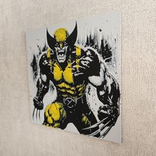 Altındal Home Kızgın Wolverine Tablosu  Kabartmalı 3D Renkli Tablo + Stand  Dekor Dekorasyon