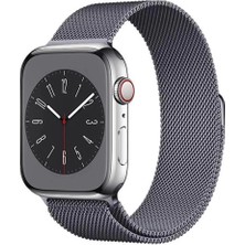 Lopard Apple Watch 46MM Seri 10 Metal Kordon - Şıklık ve Dayanıklılık Bir Arada Band-01