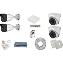 Hilook 4 Kanal 4 Kamera Set 1080 Full Hd 1 Tb HDD Takım Set Güvenlik Kamerası