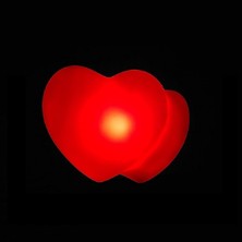 12 Adet LED Işıklı Kalp Işıklı 2li Kalpli Işık Dekoratif Kalpli Mum Işıklı Içiçe Geçmiş Ikili Kalp