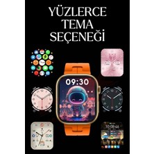 Hk9 Mini Plus 41MM Amoled Ekran Titanyum Case Çift Kordonlu Akıllı Saat