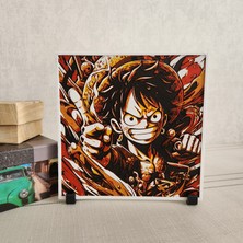 Altındal Home One Piece Kaptanı Monkey D. Luffy Tablosu Kabartmalı 3D Renkli Tablo + Stand  Dekor Dekorasyon