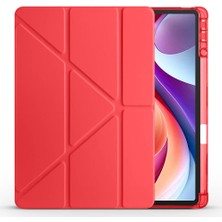 Coolacs Lenovo Tab M11 TB-330FU Uyumlu Kılıf 3 Farklı Stand Kalemlikli Tri Folding Tablet Kılıfı