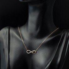 Çelikoğlu Kuyumculuk 8 Ayar Altın Sonsuzluk Ay Yıldızlı Kolye1,85 gr