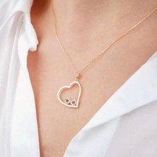 Çelikoğlu Kuyumculuk 8 Ayar Altın Kalbin Içinde Sonsuzluk  Kolye1,89 gr