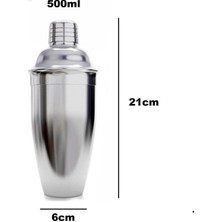 Woodhub Shaker Kokteyl Shaker Paslanmaz Çelik 500ML