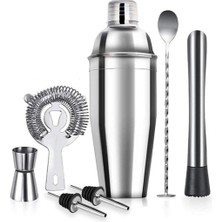 Woodhub 7 Parça Kokteyl Seti 750 ml Avantajlı Shaker Paketi