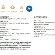 Trimm Globe-D 3 Kişilik 4 Mevsim Çadır