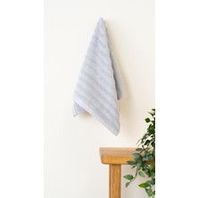 Alegra %100 Doğal Pamuklu Misafir Banyo / Mutfak Havlusu - 30X50 cm Gri