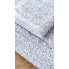 Alegra %100 Doğal Pamuklu Misafir Banyo / Mutfak Havlusu - 30X50 cm Gri