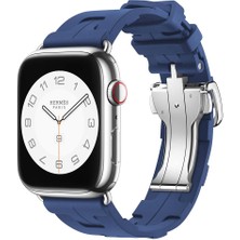 Lopard Apple Watch 46MM 10 Serisi Spor Görünümlü Krd-94 Silikon Kordon